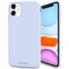 i-Paint Cover Custodia Protettiva per iPhone 11 in Silicone Celeste con all'interno Microfibra - Solid Case Paradise Blue