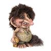 NyForm Statua Troll Portafortuna Nyform 840191 In Latex Con Coda In Mano