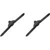 Cressi Reaction/Frog P/Pro Light/Frog/Master, Cinturino Per Pinne Regoalabili Scarpetta Aperta Unisex Adulto, Nero, Taglia unica (Confezione da 2)