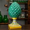CERAMICHE CALTAGIRONE Pigna Ceramica cm 52 Caltagirone Verde
