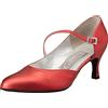 Freed of London Foxtrot Donna Scarpe da Ballo, Red, 17.5 EU Wide