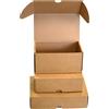 Weboxes Scatola Fustellata 1 Onda 20,6 x 14,6 x 5,2 cm (LxPxH) Confezione da 50 pezzi
