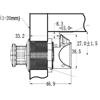 Chiusura a Pulsante Pop-Knob Pomello Cromato e corpo in ABS