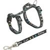 Trixie 4181, set di pettorina e guinzaglio in nylon per gattini o gatti di piccole dimensioni, collo da 21 a 33 cm x 8 mm [Colori Assortiti]