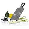 Lurch 220298 - Affettaverdure con supporto per residui, protezione dita, spessore di taglio ca. 1,5 mm, in plastica e acciaio INOX