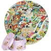 Boppi Puzzle Bambini 150 Pezzi - Giochi Bambini Per 5 6 7 8 Anni - Giochi In Scatola Educativi - Gioco Da Tavolo - Puzzle Vita in Città Rotondo - Regalo Bambina e Bambino - Diametro 58cm