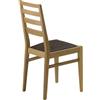 Sedia rovere ( set di 4 o 6 sedie ), naturale-nitro-trasparente, 3 set ( 6 sedie )