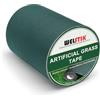 WELSTIK - Nastro di Cucitura Nastro per Erba Artificiale per Giunzione per Fissaggio Tappeto Prato Verde Collegamento di Tappeto in Erba Finta(Verde, 15 cm x 10 m)