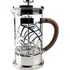 Café Olé Grunwerg Café Olé Floral - Caffettiera trasparente in acciaio INOX 18/10 e vetro da 600 ml, 4 tazze da caffè