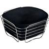 Kesper Pane Cesto di Frutta, Cromato, Cromo, Nero, 21 x 21 x 11 cm