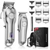 SUPRENT Tagliacapelli Uomo Professionale, Elettrico Taglio Capelli Taglierina Macchinetta senza fili, Regolabarba Uomo Kit con Pettini Guida in acciaio inox