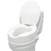 PEPE Mobility PEPE - Rialzo WC per Anziani con Coperchio (14-15 cm di altezza), Rialzo Bagno Disabili, Alzawater per Anziani, Rialzo per WC Universale, Sollevatore WC Disabili, Rialzo WC per Anziani Bianco