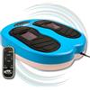 GYMFORM LEG ACTION Massagiatore per Piede e gambe GYMFORM Leg Action Platinum, Massaggio Shiatsu, Telecomandato, 10 programmi, 20 velocità per Migliorare la Circolazione e Alleviare il Dolore
