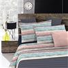 Italian Bed Linen Set Lenzuola Letto Fashion, Made in Italy- Completo Letto in Morbida Microfibra, Lenzuolo Sotto con Angoli, Telo Sopra 150x270 e Federa con Patella Interna, Singolo, Sarah