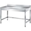 Ristotecno Tavolo inox senza ripiano di fondo con alzatina - Prof. 70 [PRONTA CONSEGNA] - 170x70x85H