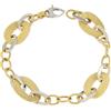 Gioielleria Lucchese Oro Bracciale Donna Oro Giallo Bianco GL100262