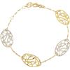 Gioielleria Lucchese Oro Bracciale Donna Oro Giallo Bianco GL100263