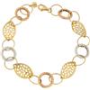 Gioielleria Lucchese Oro Bracciale Donna Oro Giallo Bianco Rosa GL100266