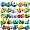 JOYIN 25 pezzi macchinine giocattolo auto e camion per bambini e ragazzi Set di gioco per veicoli Tirare indietro veicoli