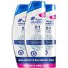 Head & Shoulders Shampoo Antiforfora Classic Clean 2 in 1 Shampoo e Balsamo, Confezione da 3 x 540ml, per Capelli Grassi, Senza Parabeni, Fino a 72 Ore di Protezione