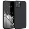 kwmobile Custodia Compatibile con Apple iPhone 12 Pro Max Cover - Back Case per Smartphone in Silicone TPU - Protezione Gommata - nero matt