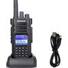 Retevis Ailunce HD1 Radioamatore DMR 10W, GPS, Dual Band, Radio Digitale Bidirezionale, Batteria Type-C 3200mAh, Impermeabile IP67, 16 Tasti DTMF, Compatibile con Radioamatori (1 Pz, Nero)