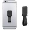 kwmobile Sostegno Dita Cellulare Metallico Auto - Porta-Smartphone Adesivo Supporto Magnetico con Fascetta - Compatibile con iPhone e Samsung - Nero