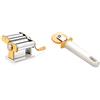 Tescoma 630872 Delicia Macchina Per La Pasta, Acciaio 15 X 19 X 36 Cm & 630021 Rotella Taglia E Chiudi Pasta