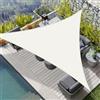 HENG FENG Tenda a Vela Impermeabile Triangolare 3x3x3m Vela Ombreggiante Parasole Protezione Raggi UV per Esterno Giardino terrazza Colore Beige
