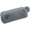 Wedo Fluffy 24274041 Astuccio Con Sfera In Pelliccia, In Peluche Di Poliestere, Con Fodera Interna, Colore: Blu/Grigio