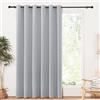 PONY DANCE Tenda Oscurante Termica Isolante Freddo Tende per Interni Curtain Camera da Letto Pannelli Divisori 1 Pezzo L 200 x A 210 cm, Grigio Chiaro