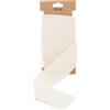 Trimz - Nastro doppio in cotone a spina di pesce, Naturale, 50mm x 5m
