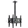 Hagor HA DH Duo S - staffa da soffitto back-to-back per display - 32-50 | max. VESA 2x400x400 | lunghezza 400 - 700mm