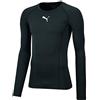 PUMA Liga Baselayer Tee LS Warm, T-Shirt Uomo, Black, L