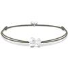 Thomas Sabo Little Secret Bracciale in Tessuto Verde da Donna con Angelo in Argento Sterling 925 LS037-401-5-L20V