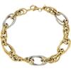 Gioielleria Lucchese Oro Bracciale Donna Oro Giallo Bianco GL100278