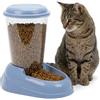 Ferplast Dispenser cibo secco per cani e gatti ZENITH 3 Litri Mangiatoia cibo biscotti per animali, Fondo antiscivolo, 20,2 x 29,2 x h 28,8 cm Blu
