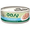 Oasy Specialità Naturale Cat Adult Straccetti in soft-jelly 70 gr - Tonno con Vongole - Confezione da 24 pezzi - Cibo umido per gatti