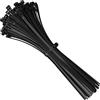intervisio Fascette Plastica per Cablaggio Riutilizzabili, 250 mm x 7,6 mm, Nero, Richiudibili, Riapribili, Fermacavo Elettricista 250mm Nylon Cavi Stringicavo, Nere, 100 Pezzi