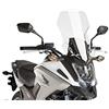 Puig 8910W Cupolino Touring alto e aerodinamico in acrilico CN da 4 mm con profilo arrotondato, zona superiore piatta e deflettori che migliorano la protezione, Trasparente