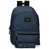 Pepe Jeans Aris, Zaino Astuccio Unisex Bambini E Ragazzi, Marina Militare, 31 x 44 17.5 cm