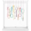 Blindecor Digital Cucina | Tenda avvolgibile traslucida con stampa digitale | modello Cutlery | 150 x 180 cm (larghezza per altezza) Dimensioni del tessuto 147 x 175 cm | Tende per finestre