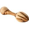 MaMeMi Spremiagrumi in Legno d'Ulivo - Manuale 15 cm, Utensile Artigianale per Limoni, Arance e Lime, Robusto e Decorativo, Prodotto Naturale dalla Terra Santa