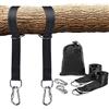 Temporaryt Corda per Altalena, 2 Kit per Appendere Gli Alberi di Sicurezza per Moschettoni e Anelli a D, Cinturini in Poliestere Perfetto per Le Cinghie del Kit per Appendere L'amaca, Fino 1000kg