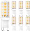 DiCUNO Lampadina dimmerabile G9 LED, Bianco caldo 2700K, 2,6W sostituzione per lampadine alogene 30W, 260LM, Lampada G9 230V, Perfetto per bagno, lampadario, Set di 6