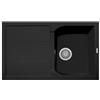 CX0791 Corax Plados - Lavello ad una Vasca con Gocciolatoio - Colore Nero matt