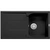 CX0861 Corax Plados - Lavello ad una Vasca con Gocciolatoio - Colore Nero matt