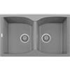 NK07920 Corax Plados - Lavello a due vasche - Colore Titanio