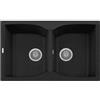 NK07920 Corax Plados - Lavello a due vasche - Colore Nero