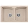 NK07920 Corax Plados - Lavello a due vasche - Colore Avena